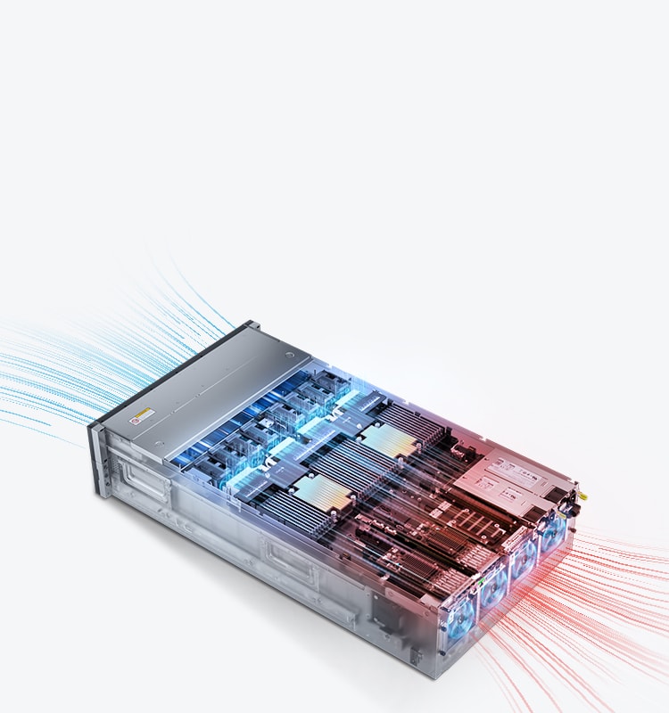 Capacité de dissipation thermique 50 % supérieure à celle d'un seul dissipateur thermique